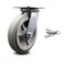 Service Caster 8 Inch Heavy Duty Thermoplastic Caster with Roller Bearing and Swivel Lock SCC SCC-35S820-TPRRF-BSL - alternate 1
